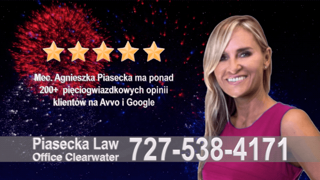 Piasecka Law 727-538-4171 Polski Prawnik, Adwokat, Largo, Floryda