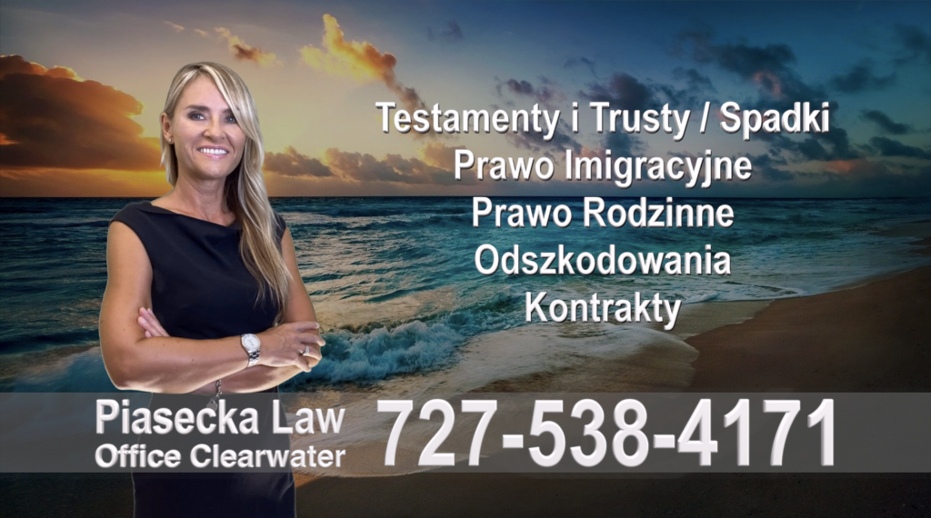 Agnieszka Aga Piasecka, Polski Adwokat, Prawnik, Largo, Floryda, USA